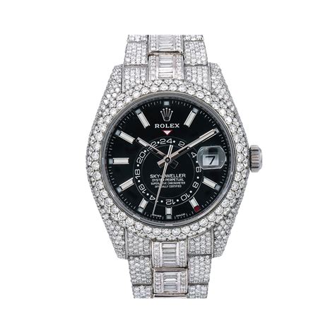 rolex sky dweller full diamond|rolex sky dweller price chart.